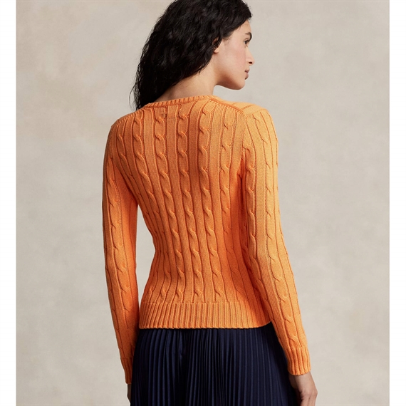 Polo Ralph Lauren Cable Sweater, Sun Orange